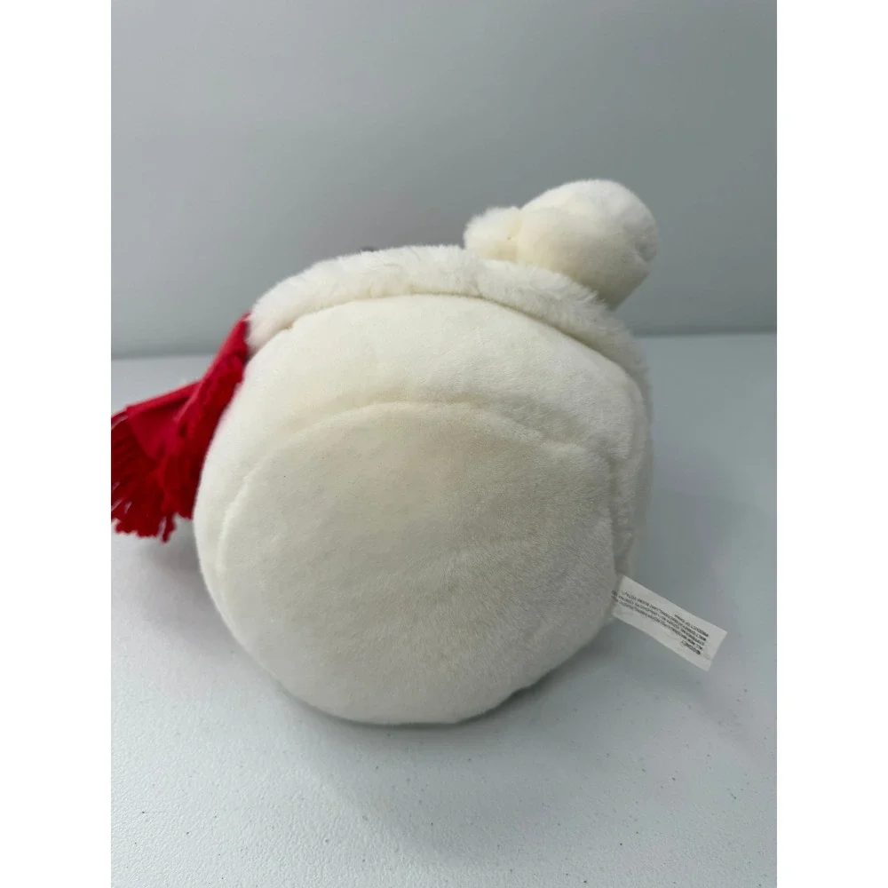 Disney Minnie Mouse Snowman Plush Holiday White Red Scarf Bow 15